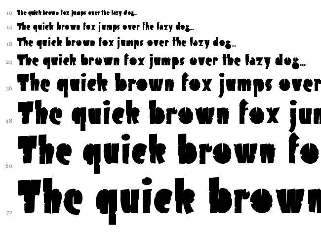 Airmole font waterfall